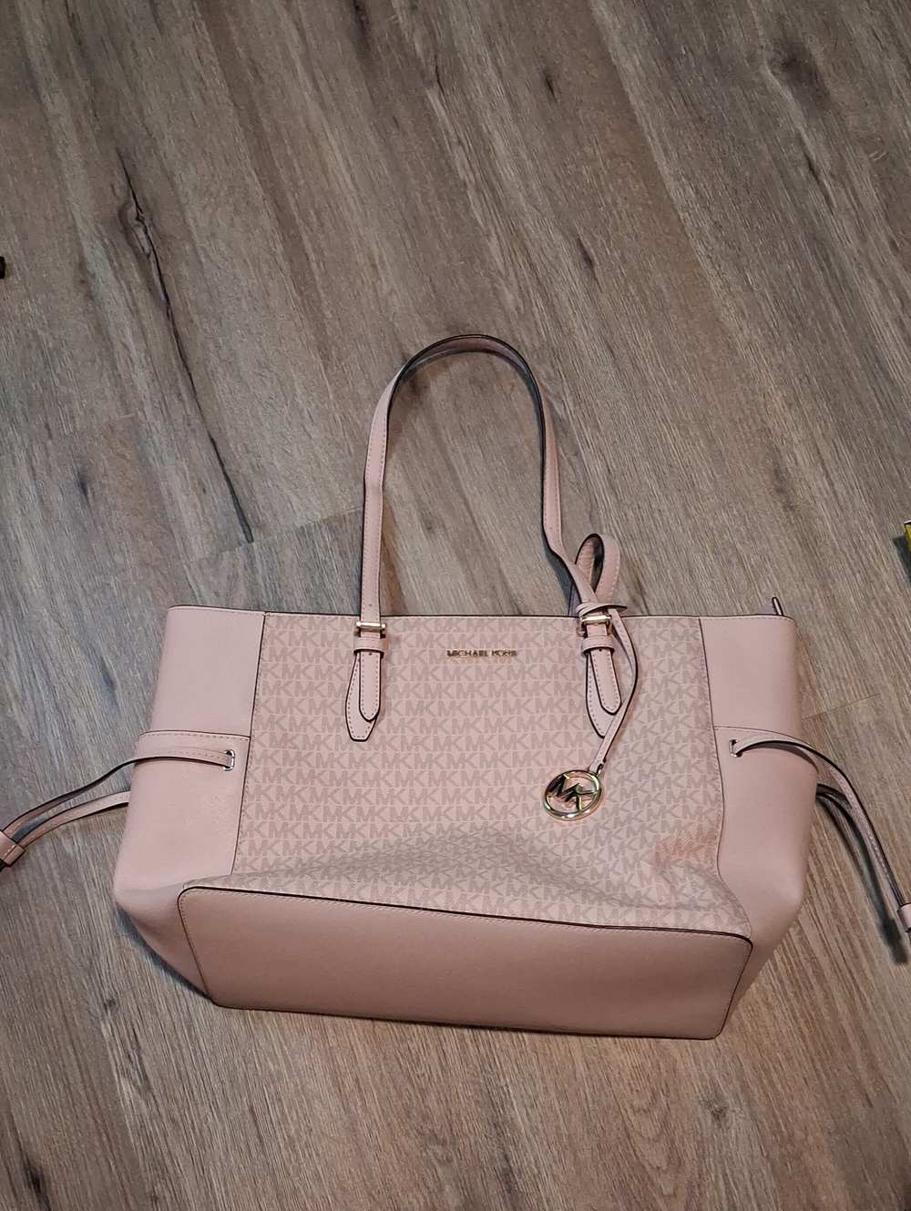 Michael Kors Blush Logo Tote with Gold Hardware